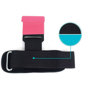 Unisex Neoprene Weightlifting Hooks 100% High Quality Soft Material Custom Logo Gym Fitness Weight Lifting New Design Safety - Product Image 4