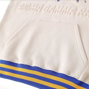 Sigma เสื้อกันหนาวซิปแขนยาวผ้าฟลีซใส่ได้ทั้งชายและหญิงผ้าคอตตอนปักลายระบายอากาศได้ดีเหมาะสำหรับฤดูหนาว100% แกมมา Rho - Product Image 5