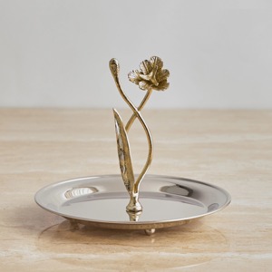 Lot de 3 bols décoratifs bas orchidées finition argentée pièces élégantes parfaites pour la table de bureau à domicile ou la fête d'Inde - Product Image 6