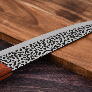 Couteau de chef de cuisine à lame tranchante en acier inoxydable de 7 pouces personnalisé en gros avec manche en bois pour la maison, la cuisine et le restaurant - Product Image 4