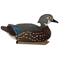 Décoys de canards flottants en bois réalistes en HDPE, protection de l'environnement, poids avant, moule privé, pour la chasse