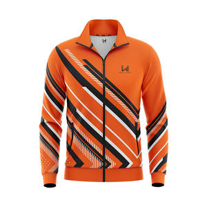 Veste de survêtement sublimée personnalisée, veste d'échauffement extérieure respirante à fermeture éclair complète avec impression de logo - Product Image 3