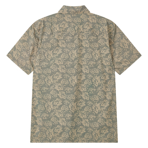 Vente en gros de chemises d'été à manches courtes pour hommes Aloha Beach hawaïenne imprimée en polyester 100% coton à impression numérique - Product Image 2