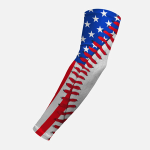 Baseball <b>Arm</b> <b>Sleeve</b> With Fire Ball Design Black <b>Compression</b> <b>Sleeve</b> For Unisex Adults UV Protection Printed Sport <b>Sleeve</b> - Product Image 3