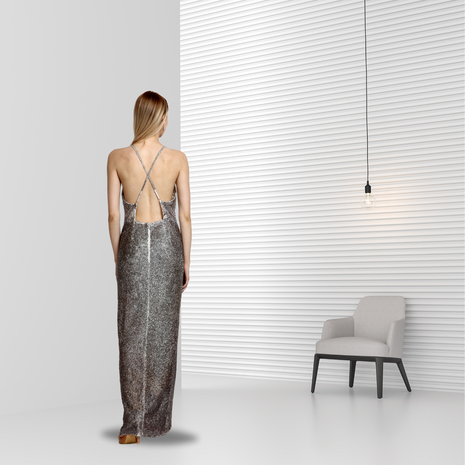 Premium Luxury Hand Beaded Metallic Evening Gown Hot Selling Designer Party  Wear Sleeveless V Neck Bridal Inspired Maxi Dress| Alibaba.com