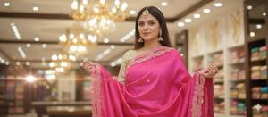 Dentelle de broderie en polyester de qualité supérieure avec motif de fleurs brillantes Texture douce idéale pour le sari et les robes traditionnelles - Product Image 3