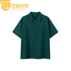 เสื้อเชิ้ตผู้ชาย Tessuto ผ้าฝ้าย 100% แขนสั้น ถักแบบนิตติ้ง ป้องกันการเกิดขุย ลายพื้นเรียบ ดีไซน์ปกพิมพ์ลาย รับทำโลโก้ตามสั่ง OEM - Product Image 3