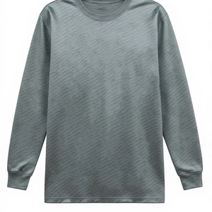 เสื้อสเวตเชิ้ตผู้ชาย แขนยาว คอวี ผ้าฝ้ายแท้ 100% ซักแล้ว ใส่สบาย สำหรับฤดูหนาว บุขนด้านใน เป็นมิตรต่อสิ่งแวดล้อม น้ำหนัก 250 กรัม ขายส่งแบบใหม่ - Product Image 1