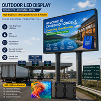 Écran LED extérieur en aluminium moulé sous pression TOPvision, étanche IP65, durable, mural, pour projets commerciaux, agences, affichage de texte