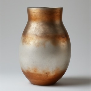 Jarrón alto de aluminio con líneas elegantes y estilo minimalista diseñado para apartamentos elegantes y decoración interior contemporánea - Product Image 1