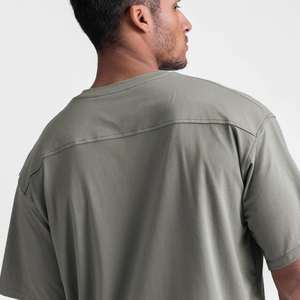 Camiseta extragrande personalizada para hombre, Camiseta holgada de talla grande con estampado de logotipo llamativo, camisas grandes y altas para ropa informal - Product Image 5