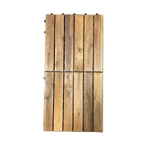 Revêtement de sol extérieur antidérapant de finition naturelle de tuiles de terrasse à emboîtement en bois d'acacia moderne du Vietnam - Product Image 6