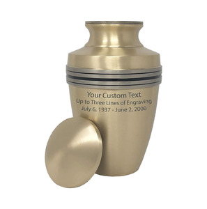 โกศโลหะสำหรับเผาเถ้ากระดูกโกศอะลูมิเนียมแดงสำหรับงานศพ - Product Image 1