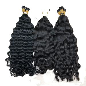 Viet Nam Cheveux Humains 100% Vierges Remy Lâche Bouclés Bande-dans L'extension de Cheveux de luxe double dessiné de haute qualité - Product Image 1