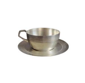 Tazas de té de estilo clásico, gran oferta, de doble pared taza de té, platillos, juego de tazas de café y té de la tarde de Espresso de acero inoxidable - Product Image 1