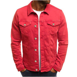 Conjuntos de chaqueta vaquera para hombre, ropa personalizada para hombre, ropa de calle, chaqueta vaquera de alta calidad para hombre - Product Image 5