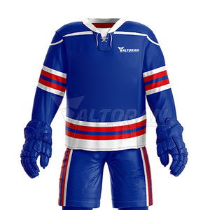 ชุดยูนิฟอร์มฮอกกี้น้ำแข็งขายดีที่สุด เนื้อผ้านุ่ม ระบายอากาศได้ดี ผลิตจากโพลีเอสเตอร์ 100% ราคาโรงงาน ขายส่งเป็นชุด - Product Image 5