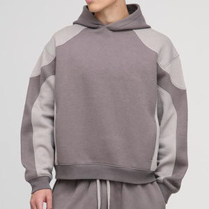 ชุดวอร์มโอเวอร์ไซส์สุดเทรนดี้ พิมพ์โลโก้ตามสั่ง สำหรับสตรีทแวร์ผู้ชาย ชุดวอร์มยอดนิยมสำหรับฤดูหนาว ระบายอากาศได้ดีที่นูรัก - Product Image 2