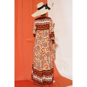 Robe à motifs superposés Tan - Product Image 4