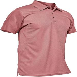 Polo de golf para hombre, camisetas tácticas de manga corta de rendimiento, camiseta de golf de Piqué, camiseta de manga corta de algodón 100% - Product Image 1