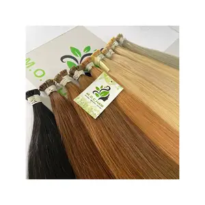 First-Class Quality Flat Tip Keratin Hair 100% Human Unprocessed Flat Tip Hair Extensions dark color