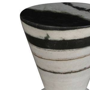 โต๊ะข้างเตียงหรูหราทำมือสไตล์โมเดิร์น หินอ่อนธรรมชาติ 100% เฟอร์นิเจอร์ตกแต่งบ้านสำหรับห้องนอน วิลล่า อพาร์ตเมนต์ โรงแรม - ORRIS LIVING - Product Image 6