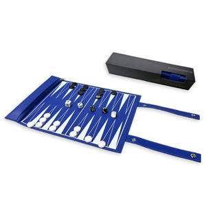 New Customized Handmade Portable Smart Soft <b>Traveling</b> PU Leather Foldable Roll-up <b>Backgammon</b> Luxury Game <b>Set</b> for Outdoor Party - Product Image 6
