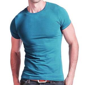 Personnalisable 100% Polyester T-shirt col V pour homme 170 Gsm Maillot décontracté à sublimation avec motif solide - Product Image 2
