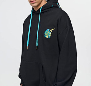 Sudadera con Capucha Bordada para Hombre, Nueva Llegada, Superventas, Ropa de Invierno Cálida, 100% Algodón, Diseño Sólido, Capucha con Cordón, Personalizable, Transpirable - Product Image 3