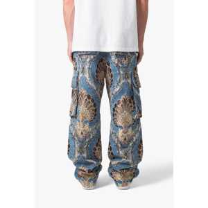 PANTALON CARGO À FLORAUX EN JACQUARD ULTRA BAGGY - Product Image 1