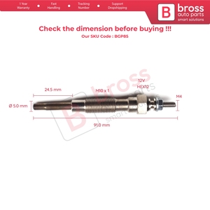 BGP85 หัวเทียนฮีตเตอร์ 1 ชิ้น 12 โวลต์ MD050212 GV673 สำหรับ - Product Image 5