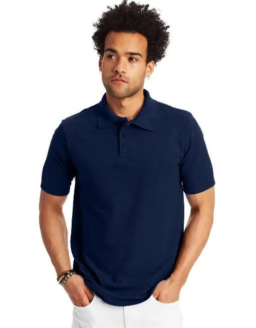 Custom Navy Blue Polo Shirt Custom Own Design 100 Percent Cotton Turtleneck Pique Polo T Shirt For Men