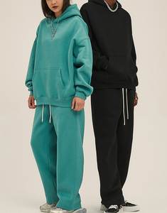 Sweat-shirts à capuche en coton respirant avec logo personnalisé, sweat-shirts à capuche en coton lourd surdimensionné en molleton français pour femmes - Product Image 4