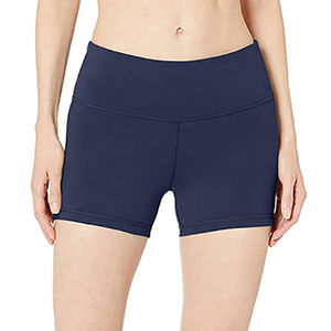 Pantalones cortos ajustados personalizados para mujer, ropa de calle transpirable de longitud corta con logotipo bordado personalizado, cintura alta, alta calidad - Product Image 4