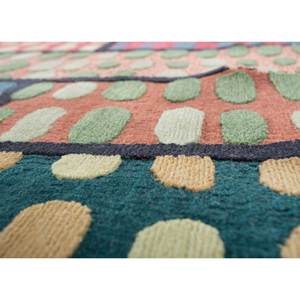 Tapis en laine noué à la main Jaanwar bleu AIWL-7040 9x12 rectangulaire pour salon, motif patchwork pour la décoration de la maison, couloir - Product Image 3