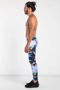 Leggings de sport pour homme en polyester/spandex à séchage rapide, personnalisables par sublimation - Product Image 3
