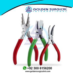 Alicates de nailon de acero al carbono, alicates de punta plana, alicates de bucle de alambre, fabricación de joyas, doblado de alambre, equipo de herramientas - Product Image 2