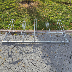 Support de stationnement vertical pour vélos en acier galvanisé, 5 pièces, 175 x 40 cm, ECO - Product Image 4