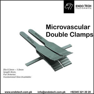 Nuevas abrazaderas individuales aplicadas a mano microquirúrgicas de acero inoxidable, instrumentos de microcirugía de grado médico, aprobado CE ISO - Product Image 6