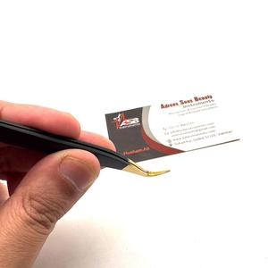 Pinzas para Extensión de Pestañas de Acero Inoxidable Personalizables con Impresión de Logotipo Personalizado, Mango Cómodo y Sostenible - Product Image 4