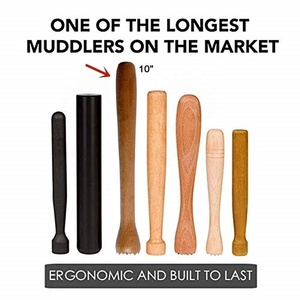 Wood Handmade Eco-Friendly Cocktail Muddler 12 Inches Diameter 2.8 Cm Durable <b>Bar</b> <b>Tool</b> for Mixology - Product Image 3