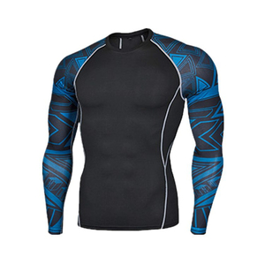 High Quality Custom Men's Gym T-Shirt Oversized Streetwear Workout Compression Training Fitness Wear UPF50 Anti-UV - Product Image 6
