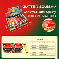 Jouet Squishy en Gros Unisexe Noël Beurre Anti-Stress à Presser TPE à Remontée Lente Super Doux Mini Cadeau de Fête