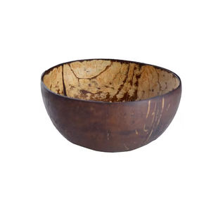 Cuencos naturales Material de PC biodegradable Diseño vintage Plato de cáscara de coco Fruta Postres Ensaladas Helado Vajilla Camping - Product Image 1