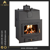 Poêles à bois en acier à haute efficacité, inserts de foyer 27KW, design moderne, pour maison, hôtel, villa PRITY M W22, garantie 2 ans