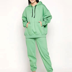 Conjunto Deportivo Holgado para Mujer, Sudadera con Capucha Moderna, Pantalones Deportivos Casuales, Material de Tela Suave, Conjunto Deportivo Holgado - Product Image 1