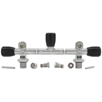 Válvula Manual para Cilindro de Buceo DIN Twinset, para Configuración de Doble Tanque