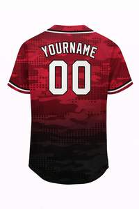 Camiseta de Béisbol Americana Profesional con Botones-Captens LLC MR-055 Tejido Transpirable que Absorbe la Humedad Personalización de Marca de Equipo - Product Image 3