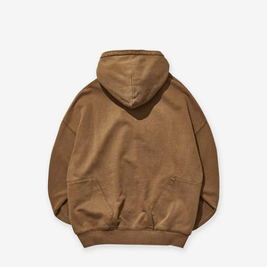 Sweat à capuche brodé personnalisé pour hommes, poids lourd Basics, avec poches, manches longues et masque d'hiver, sweatshirts en coton mélangé - Product Image 6
