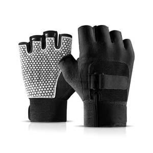 Guantes de entrenamiento de cuero de gamuza de alta calidad para levantamiento de pesas Fitness Training Gym Workouts-Accesorio deportivo de calidad - Product Image 5